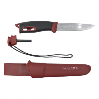 Нож Morakniv Spark Red, нержавеющая сталь, цвет красный